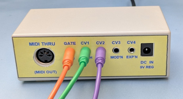 MIDI-CV back panel